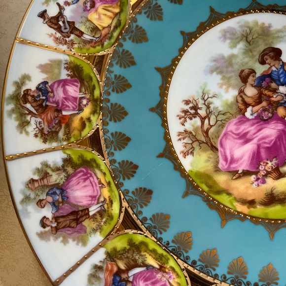 STW Bavaria Fragonard Courting Couple Plate - Picture 4 of 4